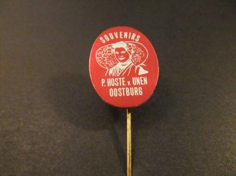 P. Hoste v. Unen souvenirs Oostburg(Zeeuws-Vlaams Wòstburg) gemeente Sluis. (klederdracht)